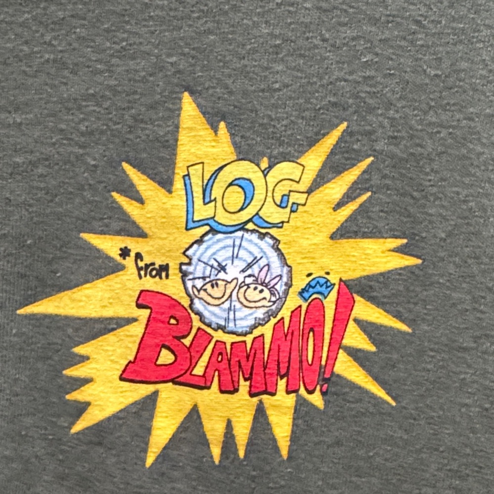 REN and Stimpy Graphic Tee with Comic Print